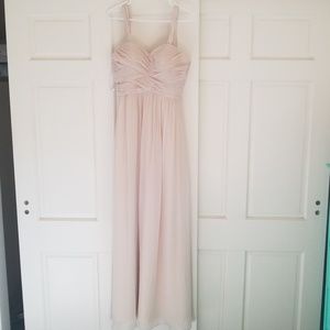 Revelry Kennedy Chiffon Dress (sz 6 Champagne)